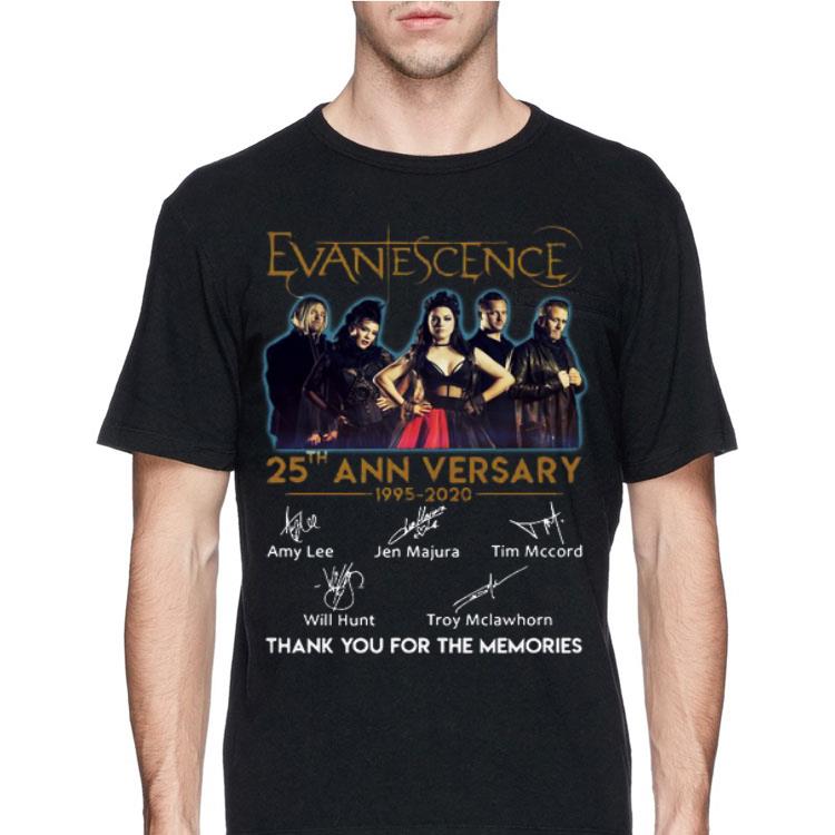Evanescence 25th Anniversary 1995-2020 Signatures Thank You For The Memories shirt 12 Evanescence 25th Anniversary 1995-2020 Signatures Thank You For The Memories shirt