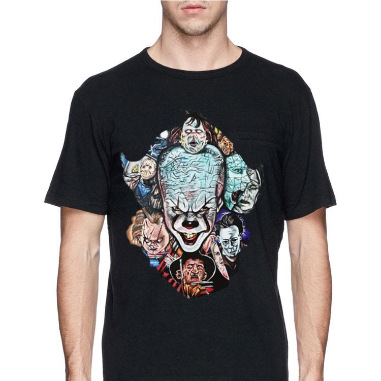 Face Of Pennywise Horror Character Movie shirt 12 Face Of Pennywise Horror Character Movie shirt