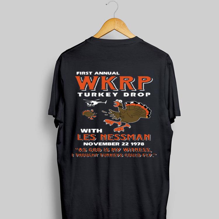 First Annual WKRP Turkey Drop Turkey Drop With Les Nessman November 22 1978 shirt 9