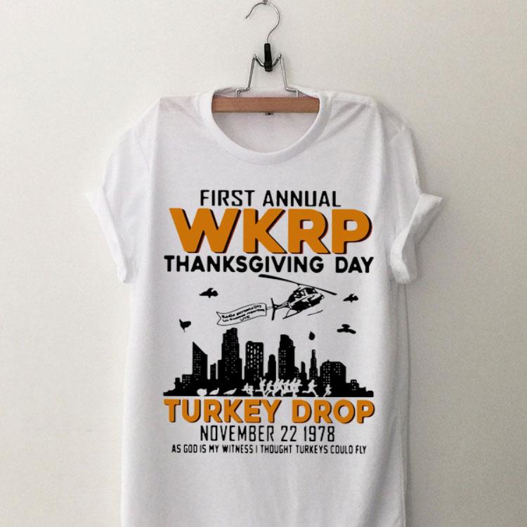 First Annual Wkrp Thanksgiving Day Turkey Drop November 22 1978 shirt 8