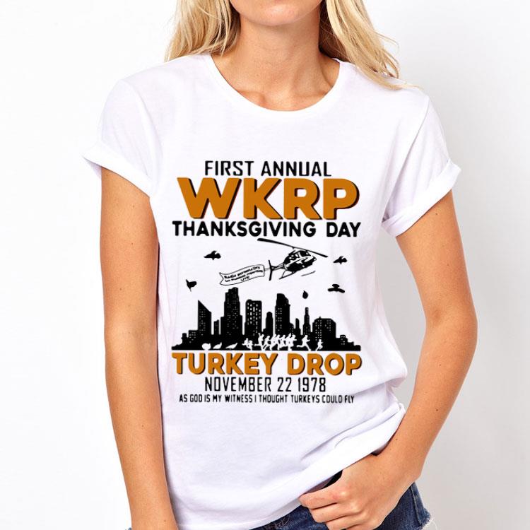 First Annual Wkrp Thanksgiving Day Turkey Drop November 22 1978 shirt 12 First Annual Wkrp Thanksgiving Day Turkey Drop November 22 1978 shirt