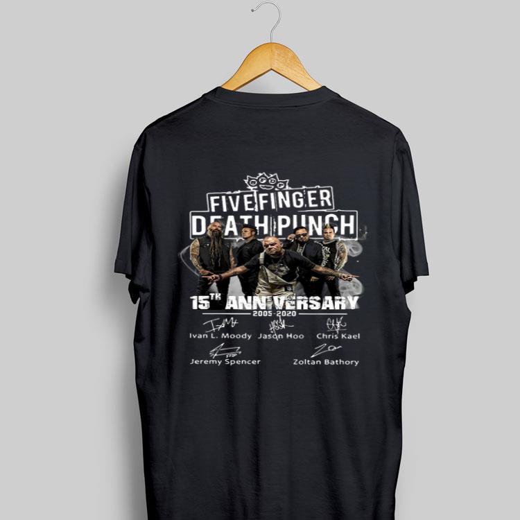 Five Finger Death Punch 15th Anniversary 2005 2020 Signatures shirt 8