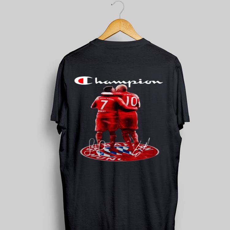 Franck Ribery and Arjen Robben Champion Signatures shirt 9
