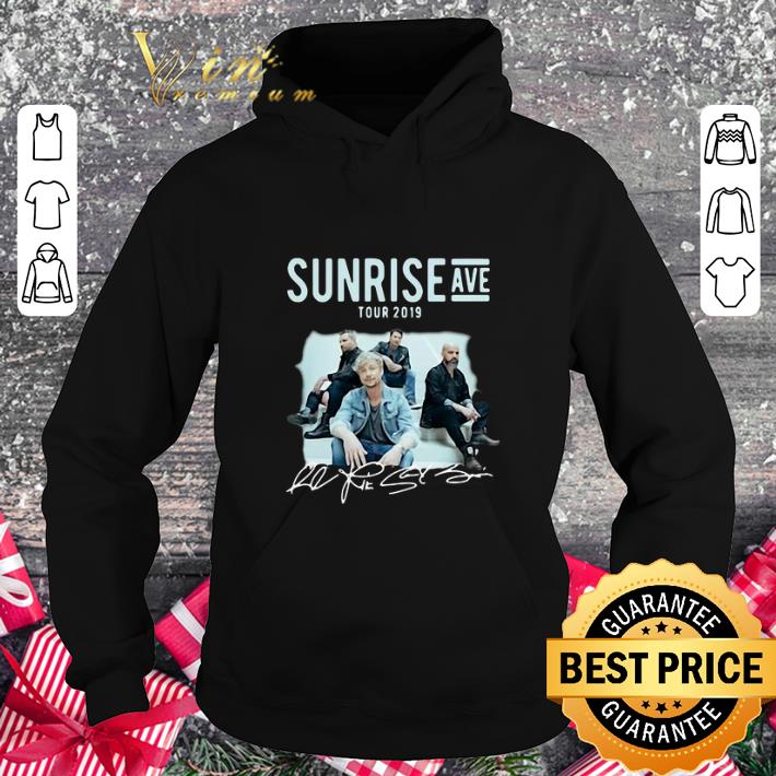 Funny Sunrise Avenue Tour 2019 Little Bit Love Signatures shirt