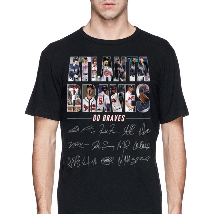 Go Braves Atlanta Braves Team Signatures shirt 12 Go Braves Atlanta Braves Team Signatures shirt