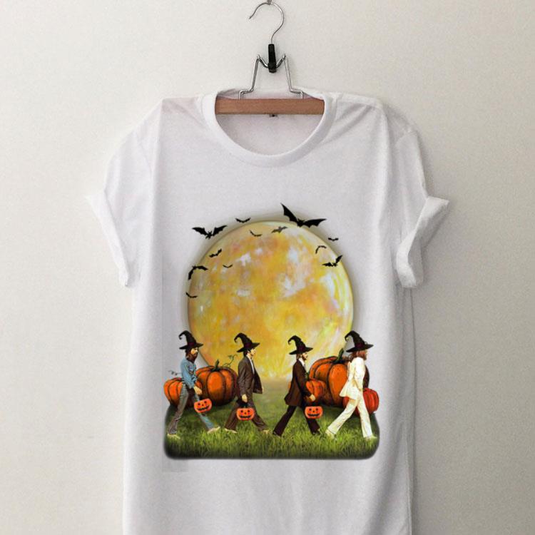 Halloween Moon Pumpkins The Beatles Abbey Road shirt 16