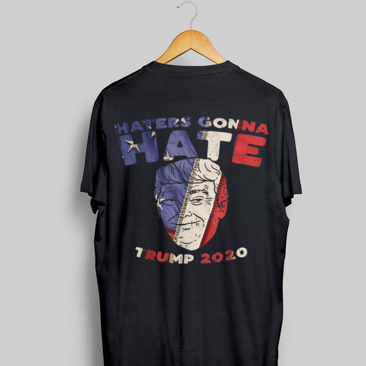 Haters Gonna Hate Trump 2020 American Flag shirt 8