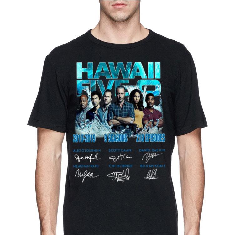 Hawaii Five 0 2010 2019 9 Seasons 218 Episodes Signature shirt 12 Hawaii Five 0 2010 2019 9 Seasons 218 Episodes Signature shirt