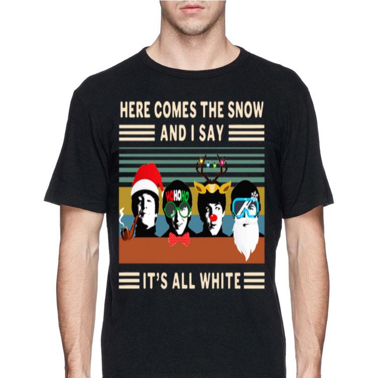 Here Comes The Snow And I Say It’s All White The Beatles Vintage shirt 12 Here Comes The Snow And I Say It’s All White The Beatles Vintage shirt
