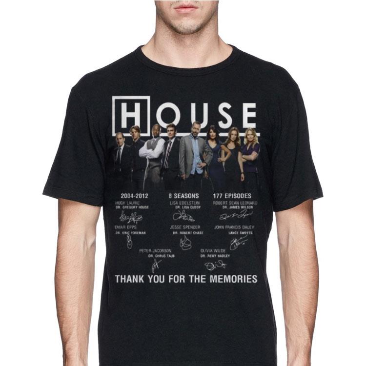 House 2004-2012 8 Seasons 177 Episode Thank You For The Memories Signatures shirt 12 House 2004-2012 8 Seasons 177 Episode Thank You For The Memories Signatures shirt