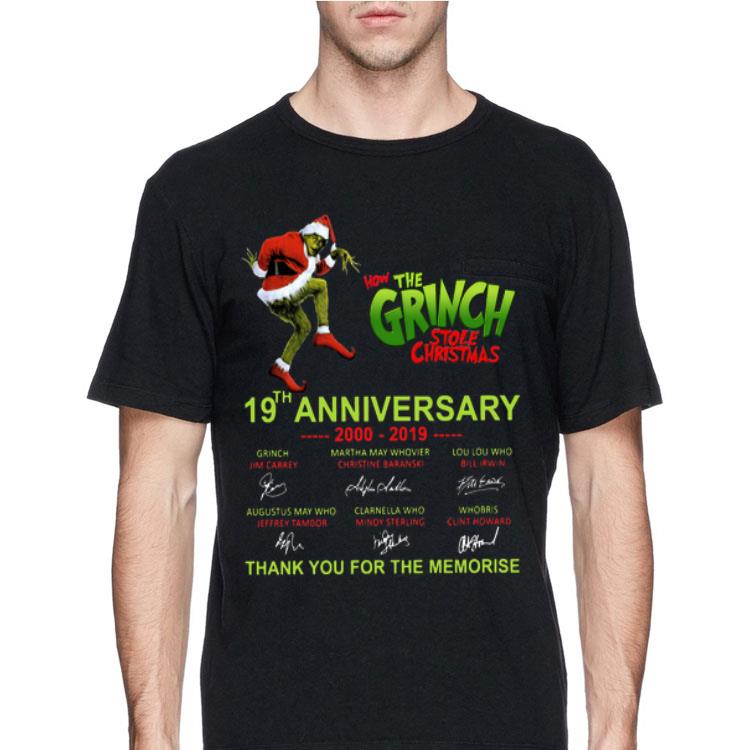 How The Grinch Stole Christmas 19th Anniversary 200 2019 Thank You For The Memories Signatures shirt 12 How The Grinch Stole Christmas 19th Anniversary 200 2019 Thank You For The Memories Signatures shirt
