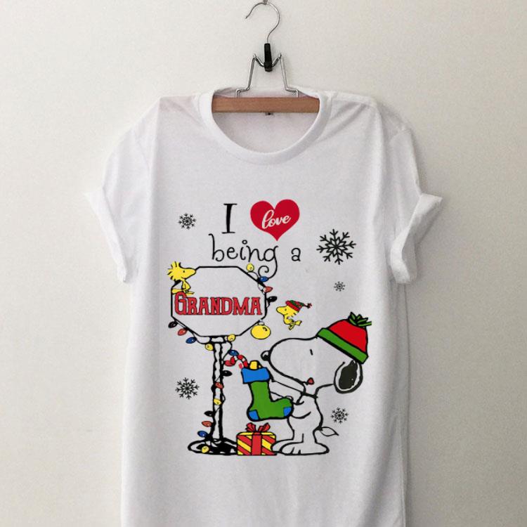 I Love Being A Grandma Christmas Snoopy shirt 9