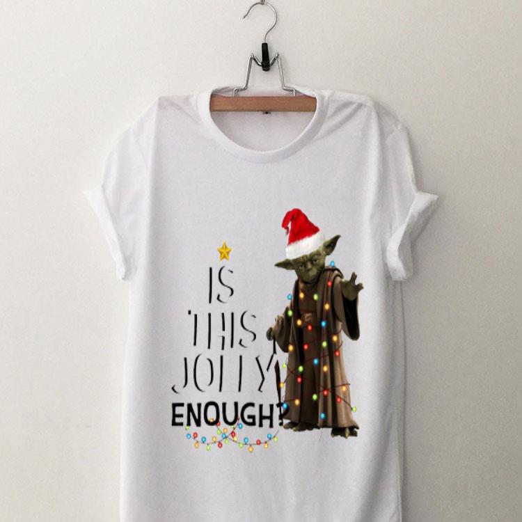 Is This Jolly Enough Christmas Yoda Santa shirt 8
