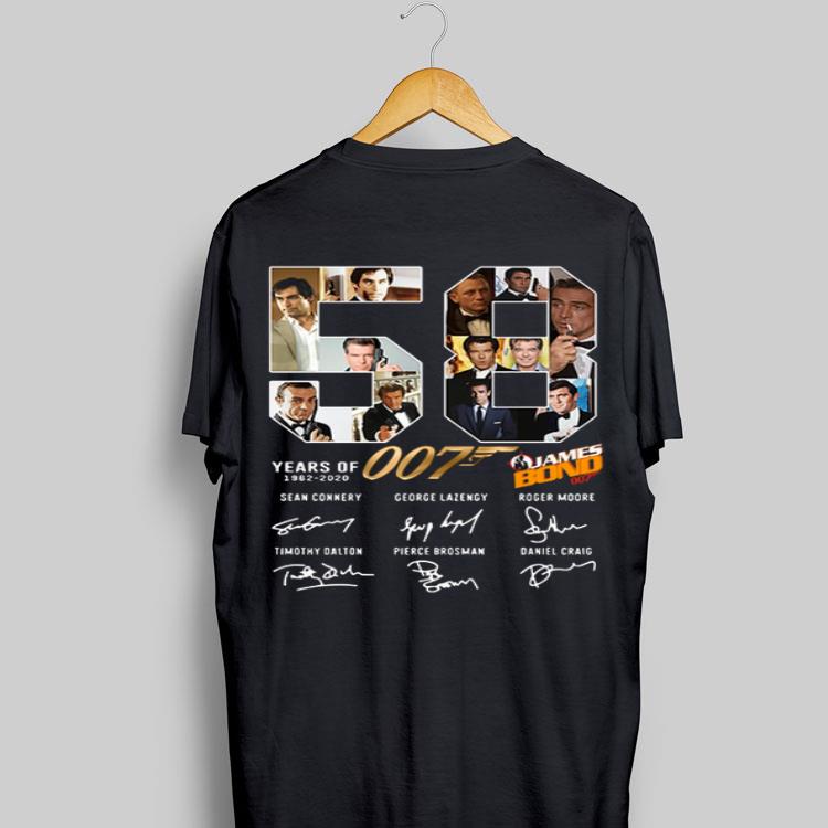 James Bond 007 58 Years 1962-2020 Signatures shirt 8