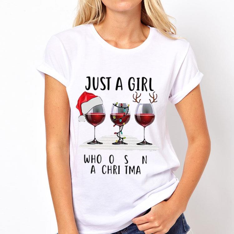 Just A Girl Who Loves Wine At Christmas shirt 12 Just A Girl Who Loves Wine At Christmas shirt