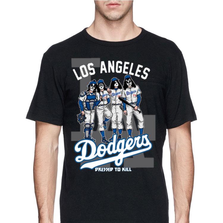 Kiss Los Angeles Dodgers Dressed To Kill shirt 12 Kiss Los Angeles Dodgers Dressed To Kill shirt