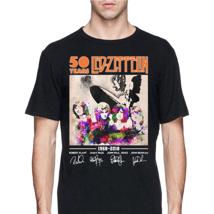 Led-Zeppelin 50 Years 1968-2018 Signatures shirt 12 Led-Zeppelin 50 Years 1968-2018 Signatures shirt