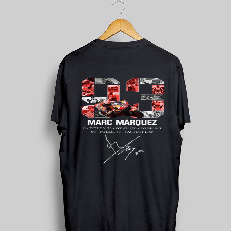 Marc Marquez 8 title 79 wins 120 podiums 89 poles 70 fastest lap Signature shirt 8