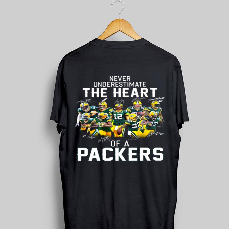 Never Underestimate The Heart Of A Packers Signatures shirt 9