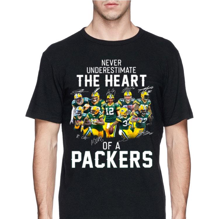 Never Underestimate The Heart Of A Packers Signatures shirt 12 Never Underestimate The Heart Of A Packers Signatures shirt