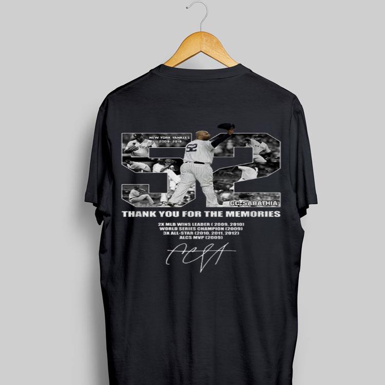 New York Yankees 2009-2019 52 Thank You For The Memories CC Sabathia shirt 8