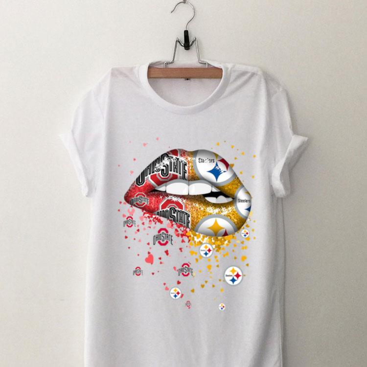 Ohio State And Pittsburgh Steelers Lips shirt 9