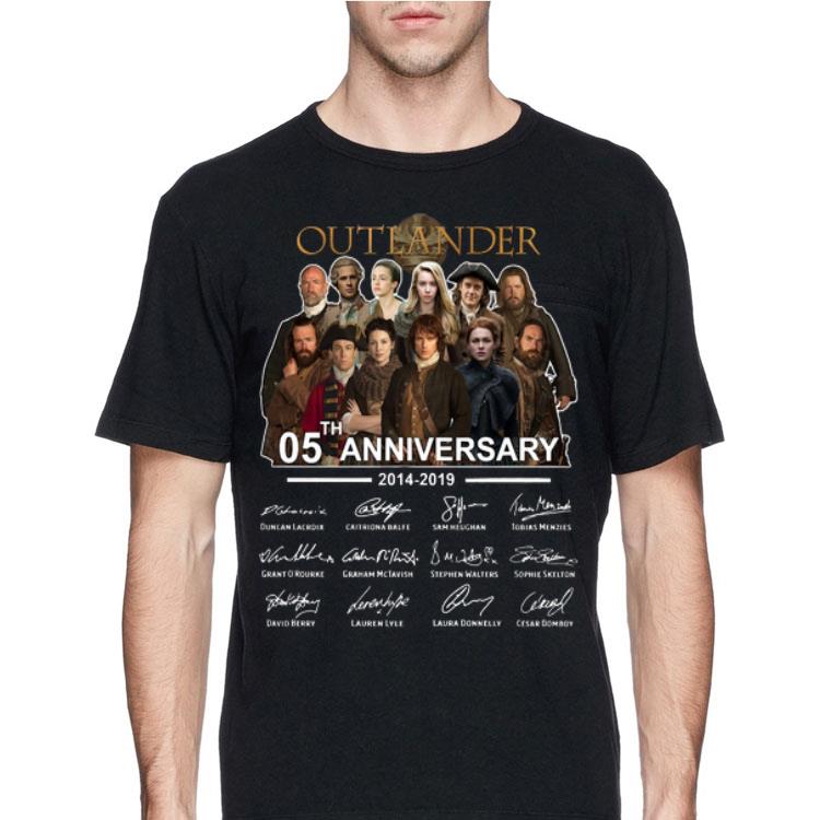 Outlander 05th Anniversary 2014 2019 Signatures shirt 12 Outlander 05th Anniversary 2014 2019 Signatures shirt