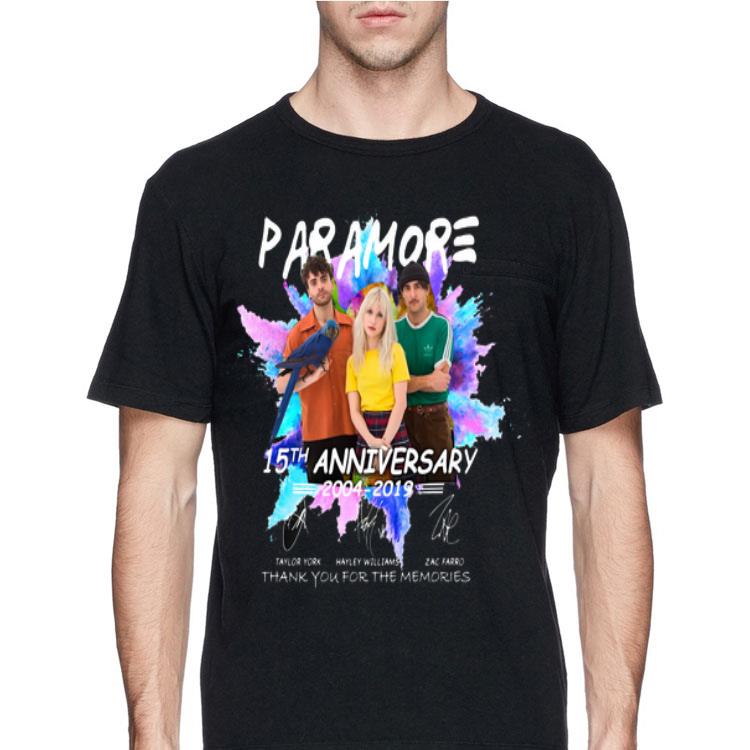 Paramore 15th anniversary 2004 2019 Thank You For The Memories Signature shirt 12 Paramore 15th anniversary 2004 2019 Thank You For The Memories Signature shirt