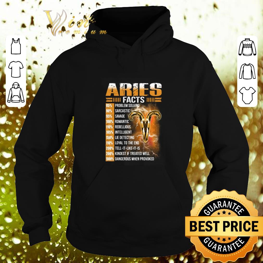 Pretty Aries facts problem solving sarcastic savage romantic rebellious shirt
