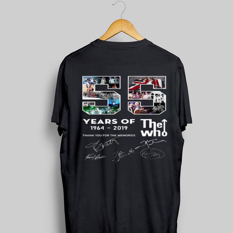 The Who 55 Years 1964 2019 Thank You For The Memories shirt 8