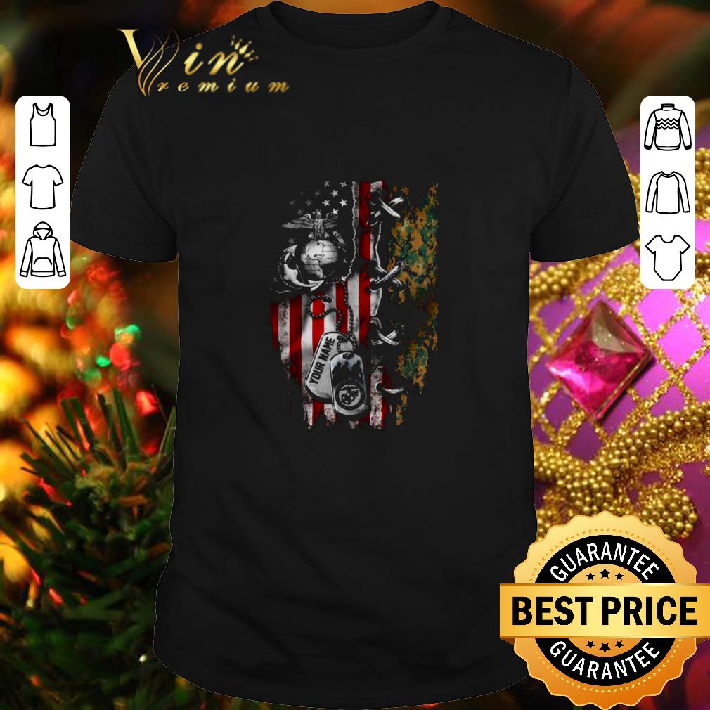 Top 4th Of July Independence Day your name US Marine Corps shirt 6