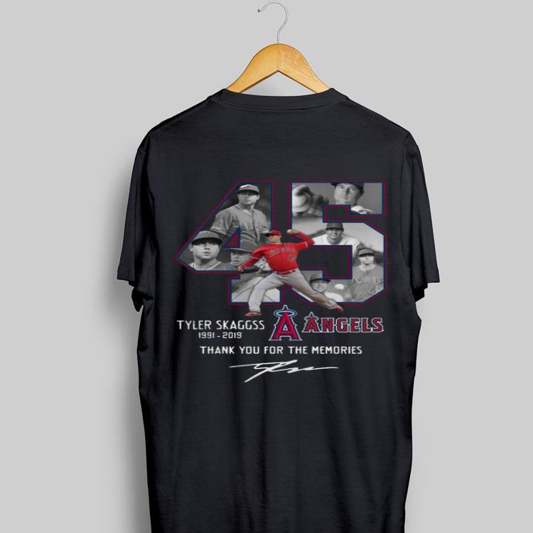 Tyler Skaggs Signature 45 Thank You For The Memories 1991-2019 shirt 9