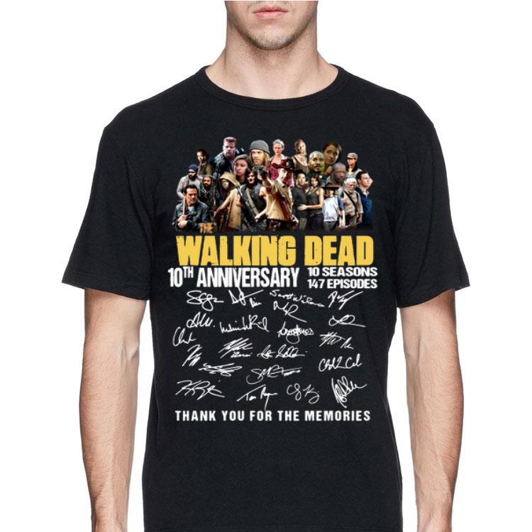 Walking Dead 10th Anniversary Thank You For The Memories shirt 12 Walking Dead 10th Anniversary Thank You For The Memories shirt