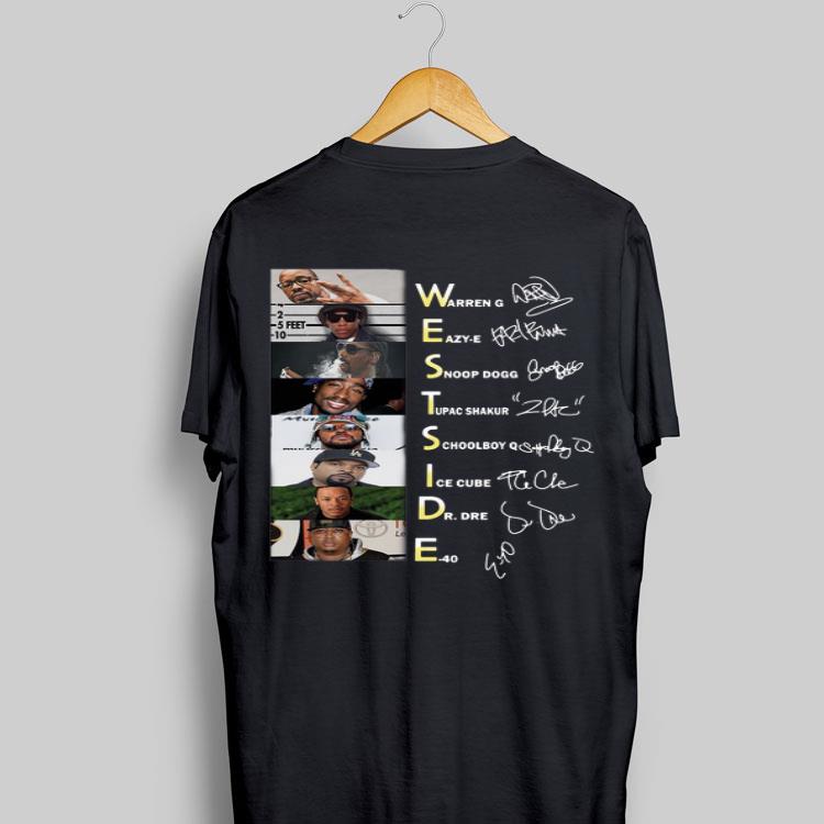 Westside Warren g Eazy e Snoop Dogg Tupac Shakur Schoolboy Q Ice Cube Dr Dre E 40 signature shirt 8