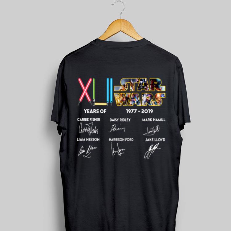 XLII Years Of Star Wars 1977 2019 Signatures shirt 9