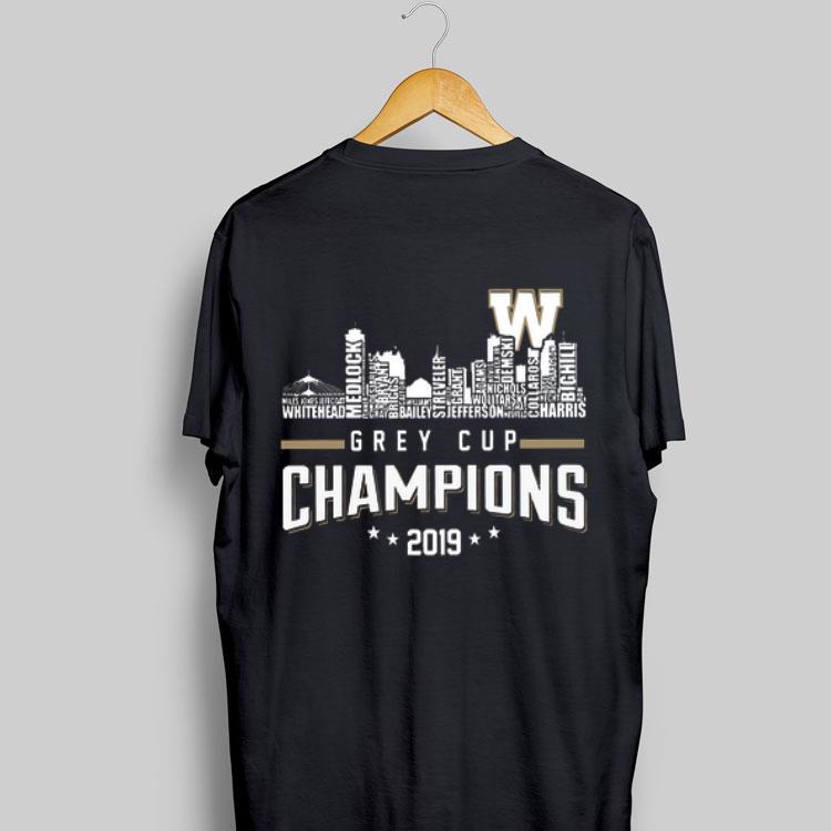 107th Grey Cup Blue Bombers Building Players Champions 2019 shirt 6