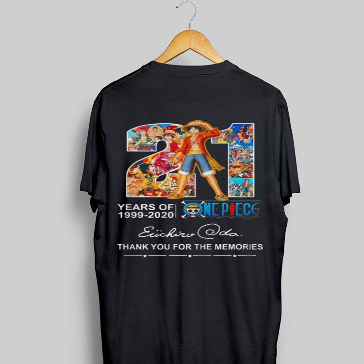 21 Years Of One Piece 1999-2020 Thank You For The Memories Signature shirt 9