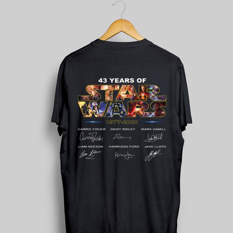 43 Years of Star War 1977 2020 Signatures shirt 9