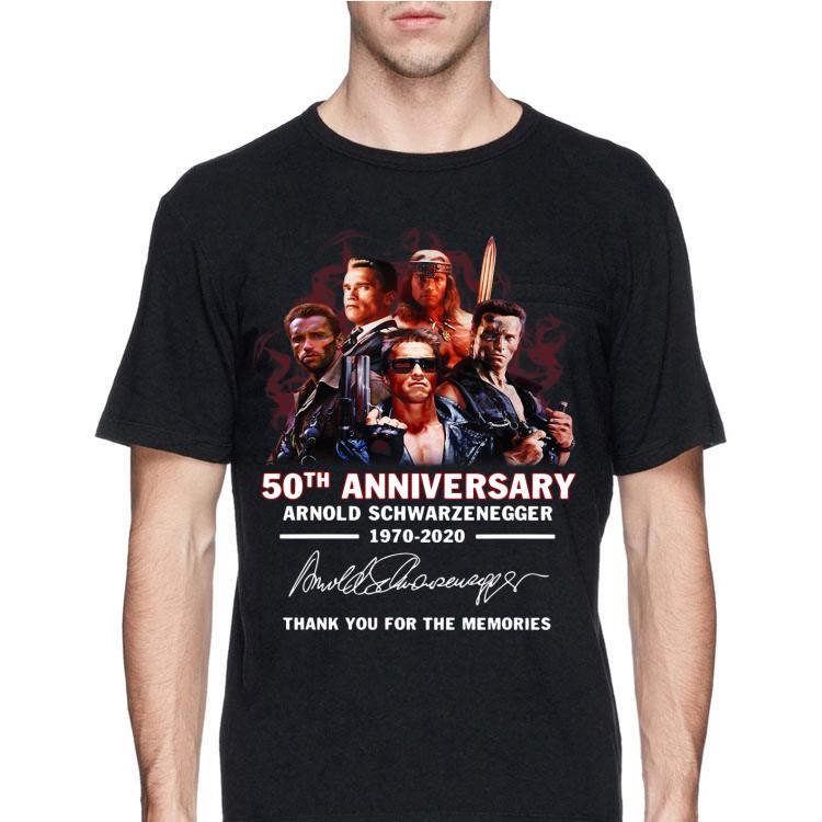 Arnold Schwarzenegger 50th anniversary 1970 2020 thank you for the memories signature shirt 12 Arnold Schwarzenegger 50th anniversary 1970 2020 thank you for the memories signature shirt