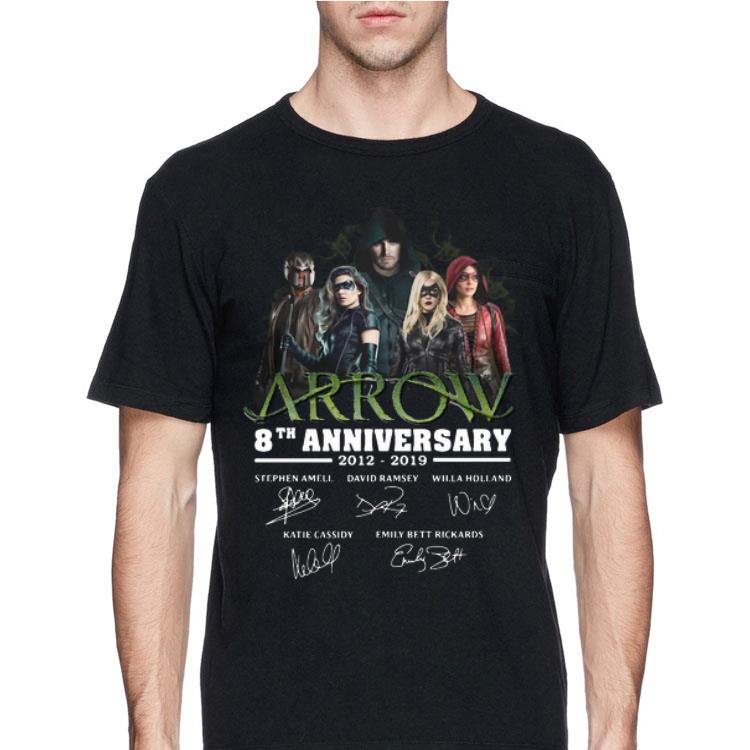 Arrow 8th Anniversary 2012-2019 Signatures shirt 12 Arrow 8th Anniversary 2012-2019 Signatures shirt