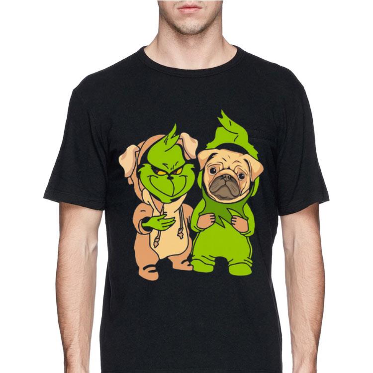 Baby Grinch and Pug dog shirt 12 Baby Grinch and Pug dog shirt
