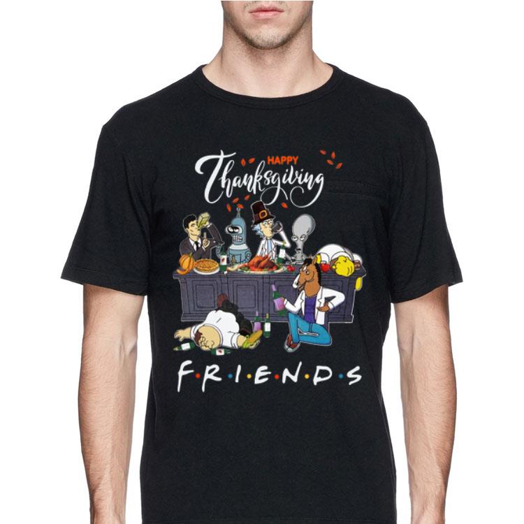 Bender Homer Simpson Rick Bojack Horseman Friends Thanksgiving shirt 12 Bender Homer Simpson Rick Bojack Horseman Friends Thanksgiving shirt