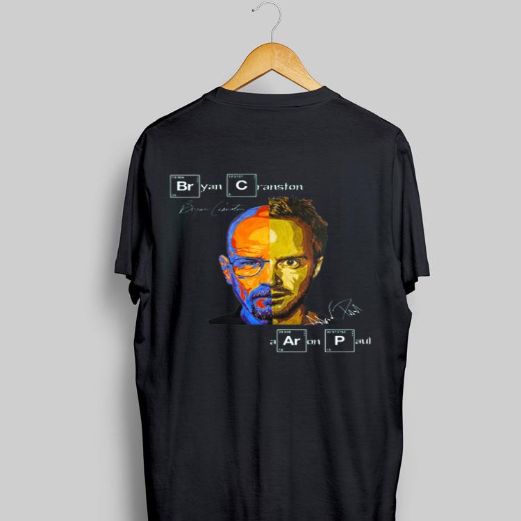 Breaking Bad Bryan Cranston Aaron Paul signatures shirt 9