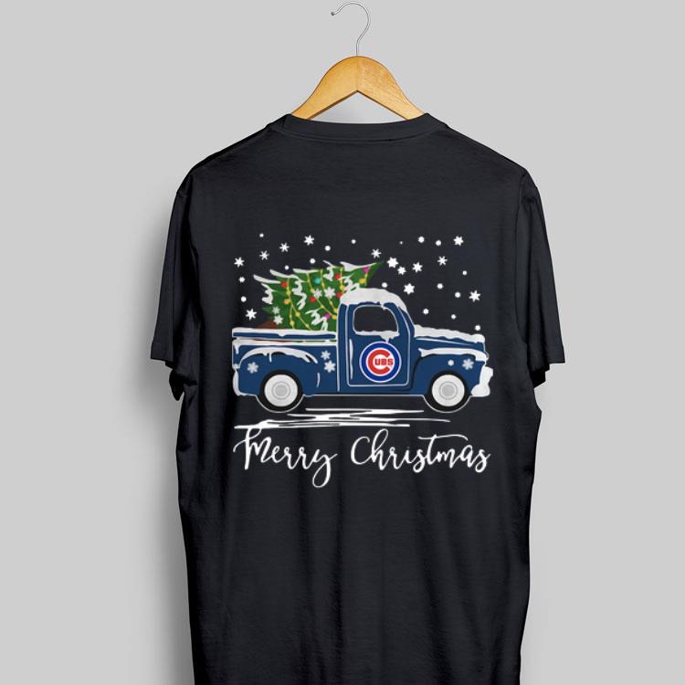 Chicago Cubs Pickup Truck Merry Christmas shirt 8