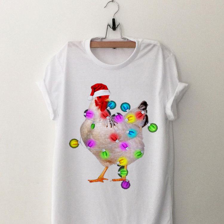 Chicken Christmas Lights shirt 9