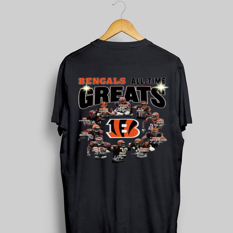 Cincinnati Bengals all time great players signatures shirt 9