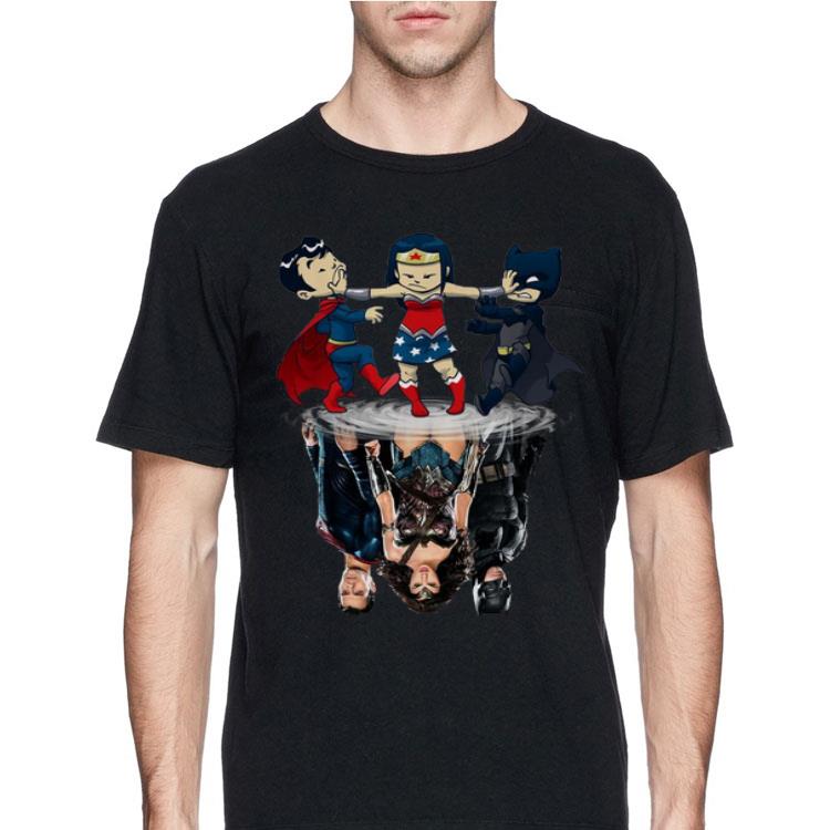 DC Superman Wonder Woman And Batman Water Reflection Mirror shirt 12 DC Superman Wonder Woman And Batman Water Reflection Mirror shirt