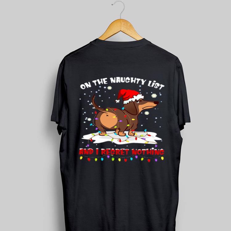 Dachshund On The Naughty List And I Regret Nothing sweater 8