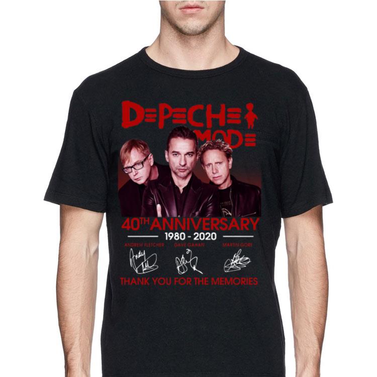 Depeche Mode 40th 1980 2020 Anniversary thank you for the memories signatures shirt 12 Depeche Mode 40th 1980 2020 Anniversary thank you for the memories signatures shirt