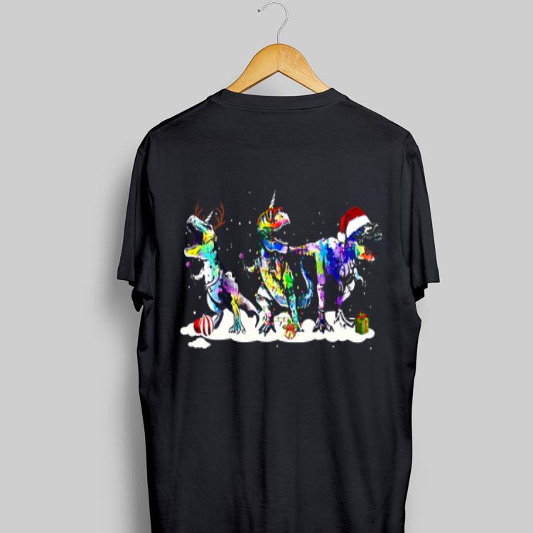 Dinosaur LGBT Merry Christmas shirt 8